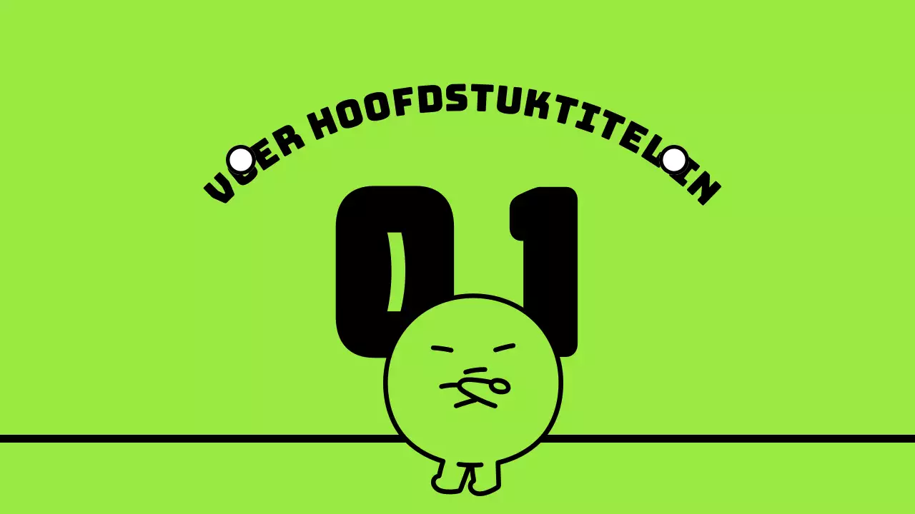 Schattige personages in chartreuse en een strakke lay-out