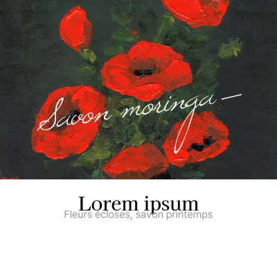 Lorsque les fleurs s'épanouissent et que le printemps