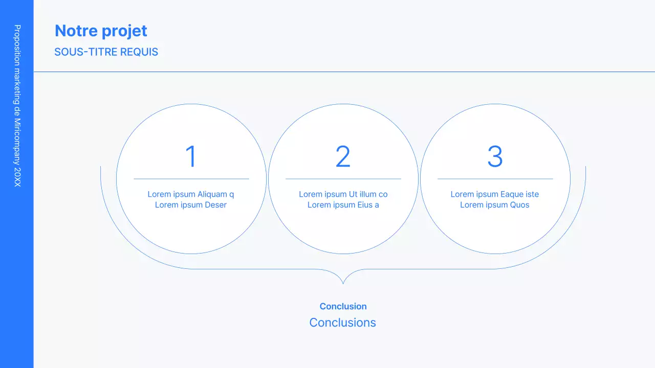 Kit de concept d'entreprise avec des lignes bleues, minimalistes et simples