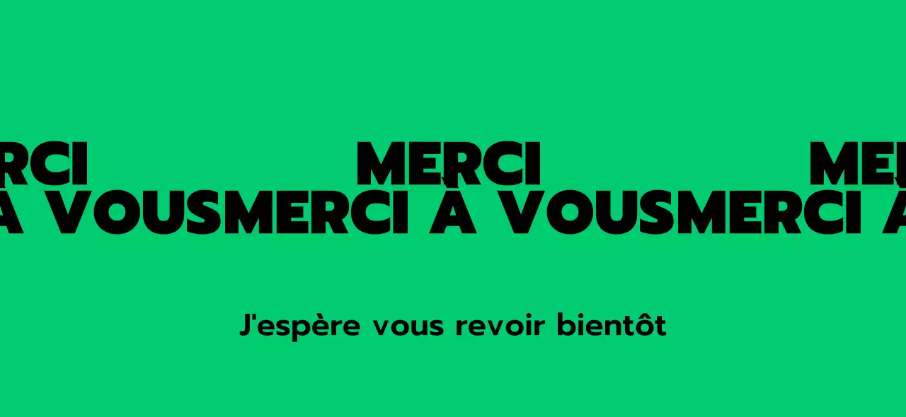 Motif simple avec texte de remerciement vert et vert