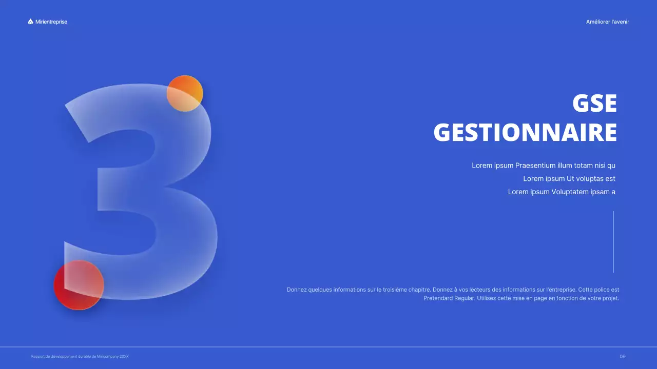 Rapport ESG de l'entreprise avec un concept rouge et coloré