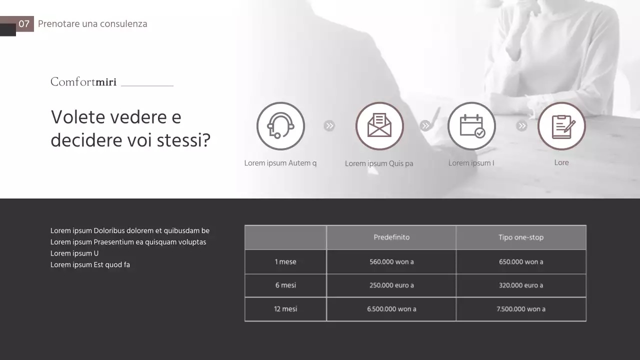 Tema dell'offerta di trasloco in marrone e grigio