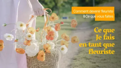 orange texte clair accentuation fleur fleuriste travail youtube vignette