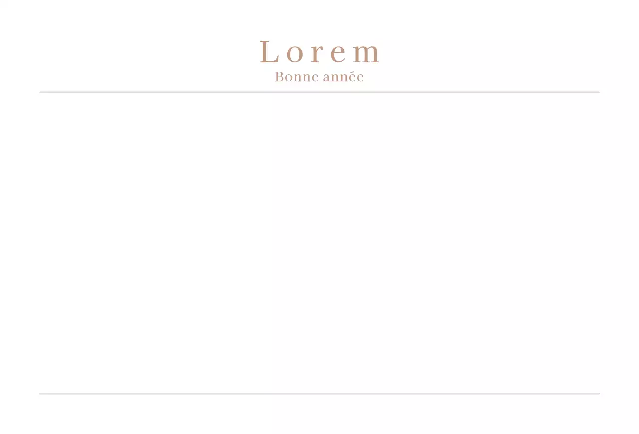 Carte de vœux simple et blanche