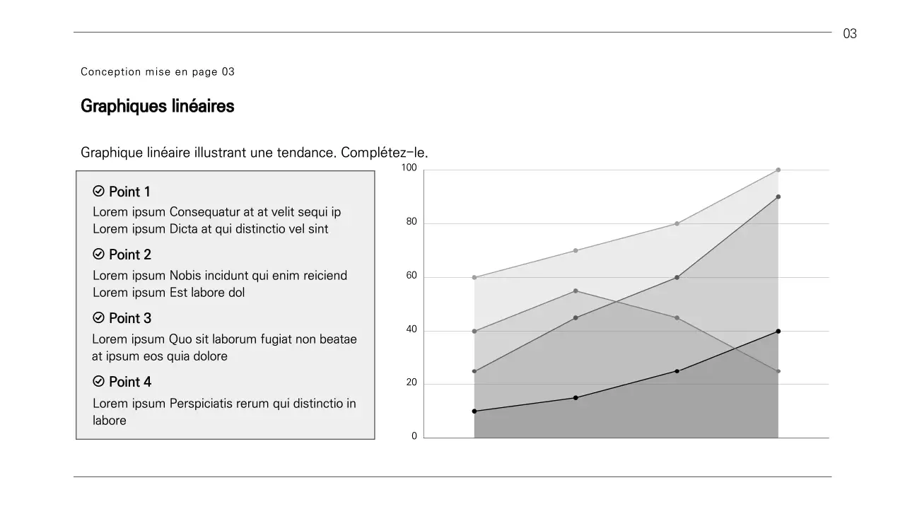Un rapport d'activité simple en noir et blanc