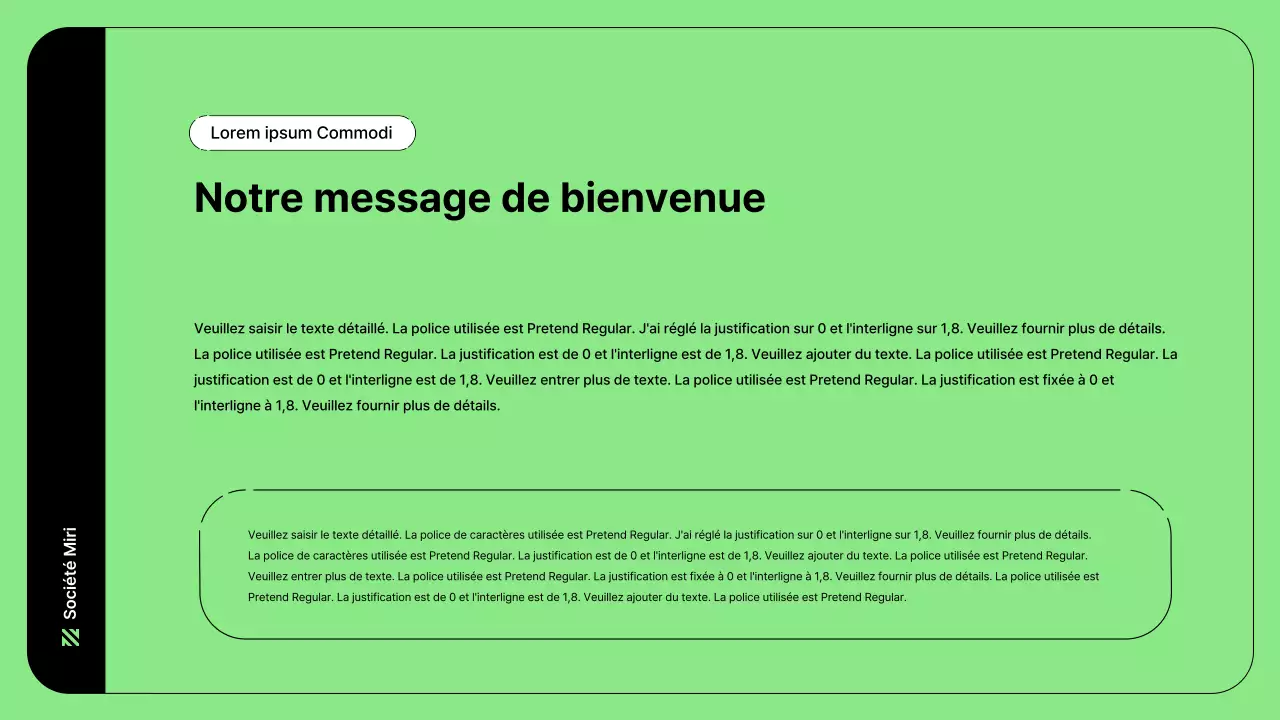 Illustration d'entreprise avec des lignes simples en vert