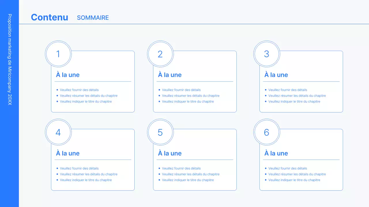 Kit de concept d'entreprise avec des lignes bleues, minimalistes et simples