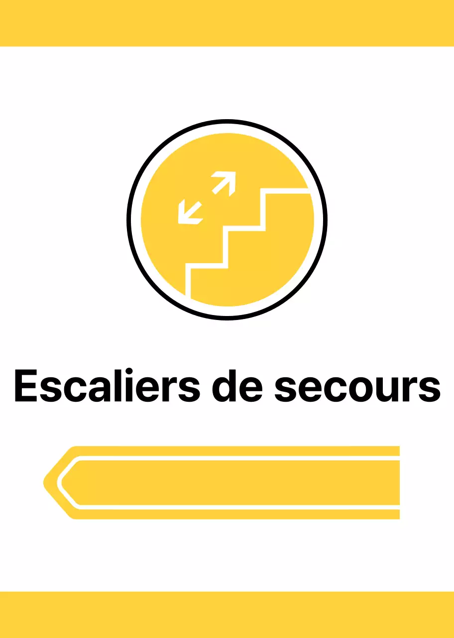 Pour le guidage de l'emplacement avec des pictogrammes jaunes et verts simples