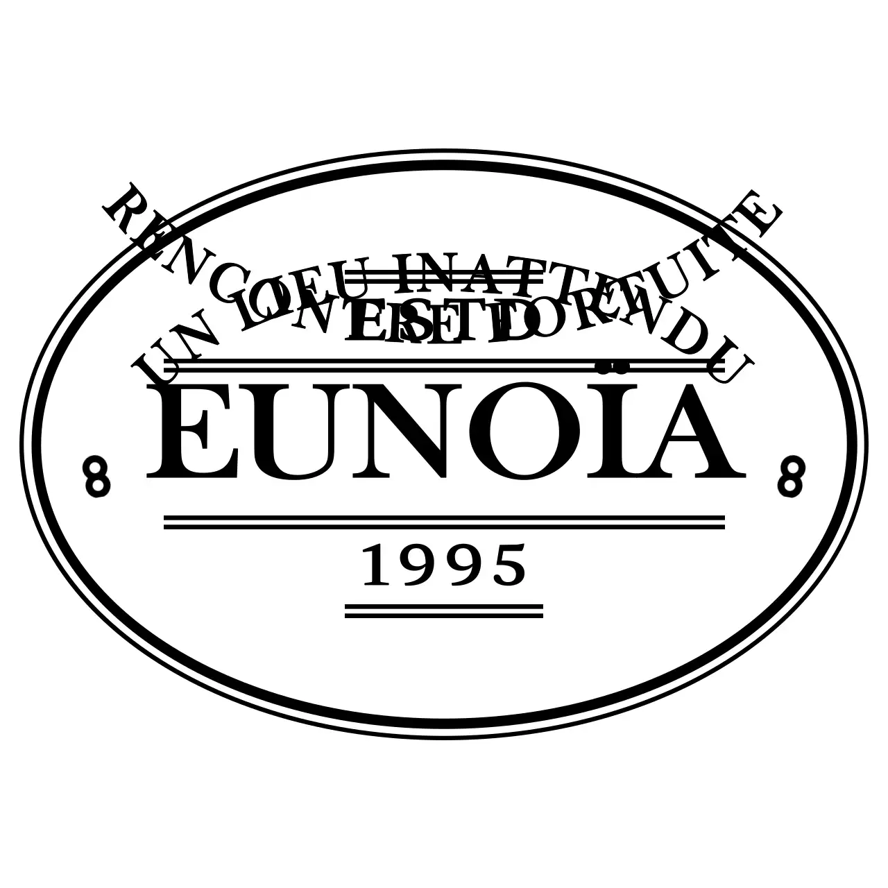 Logo ambre noir, simple et émotionnel avec texte mis en valeur pour la promotion et la vente de cafés.