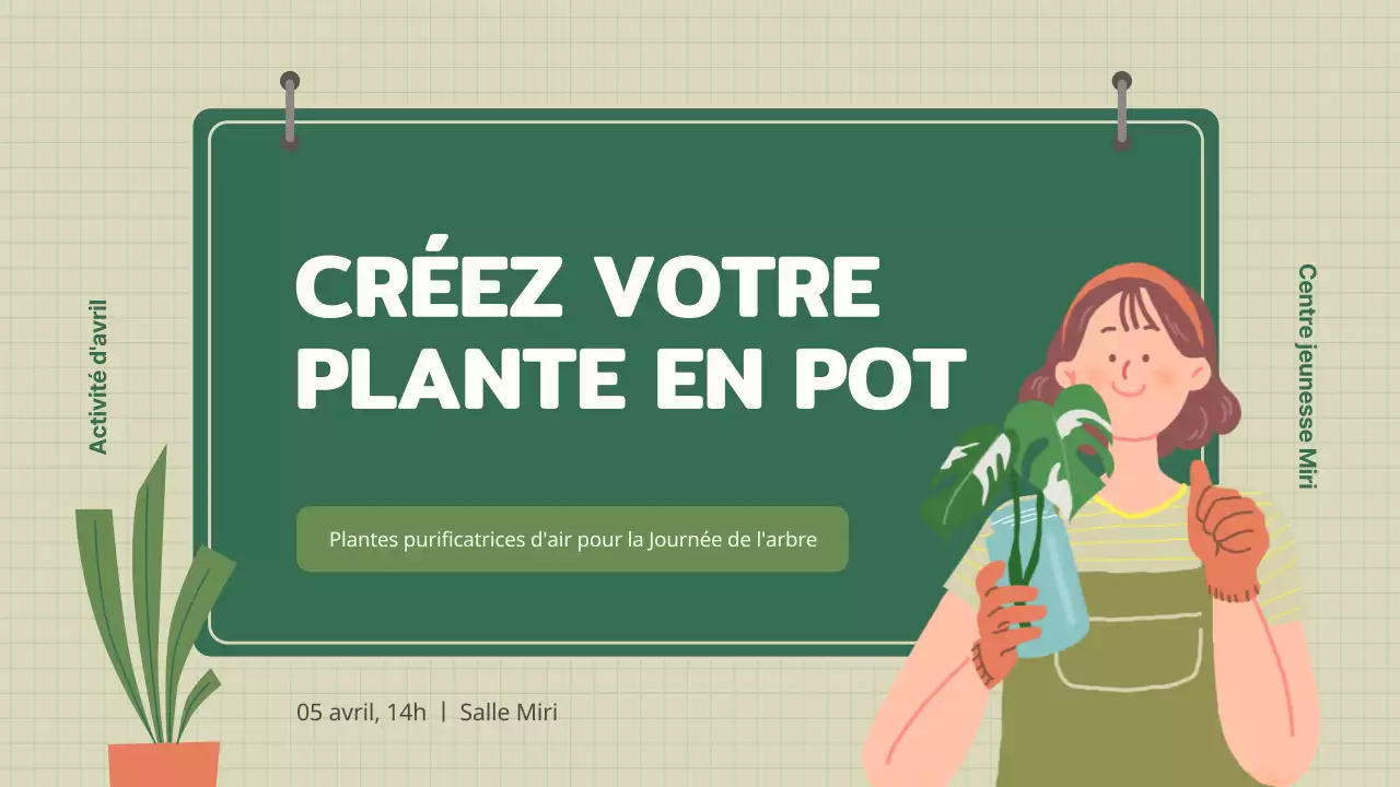 Cultiver une jardinière avec le concept du carnet de croquis abstrait