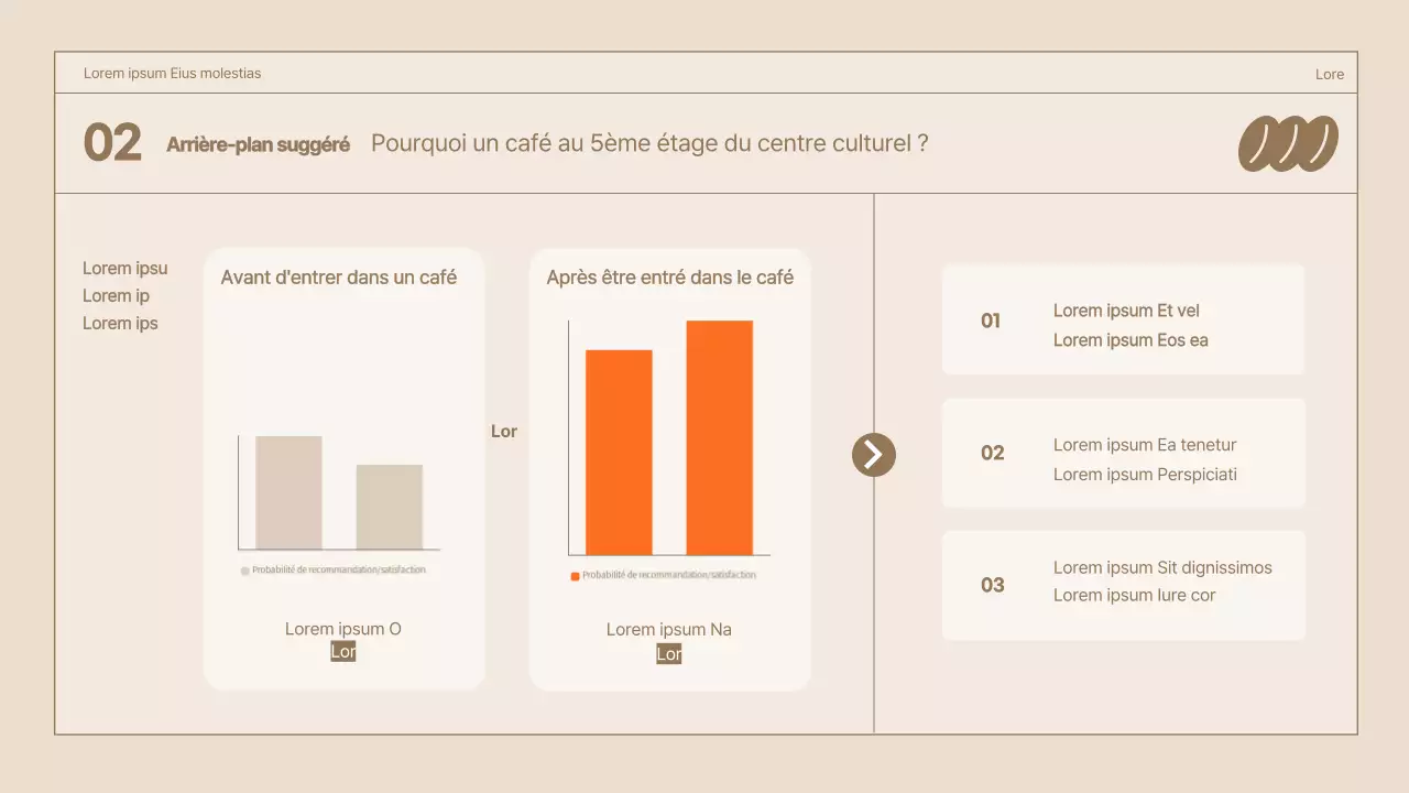 Marron Illustration 3D Concept rétro Proposition pour un café