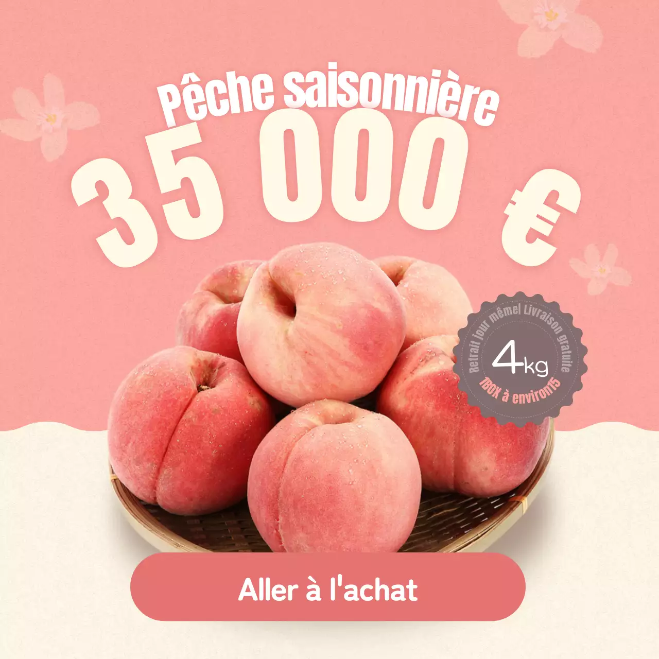 Comment conserver de jolis fruits dans les pêches roses et beiges