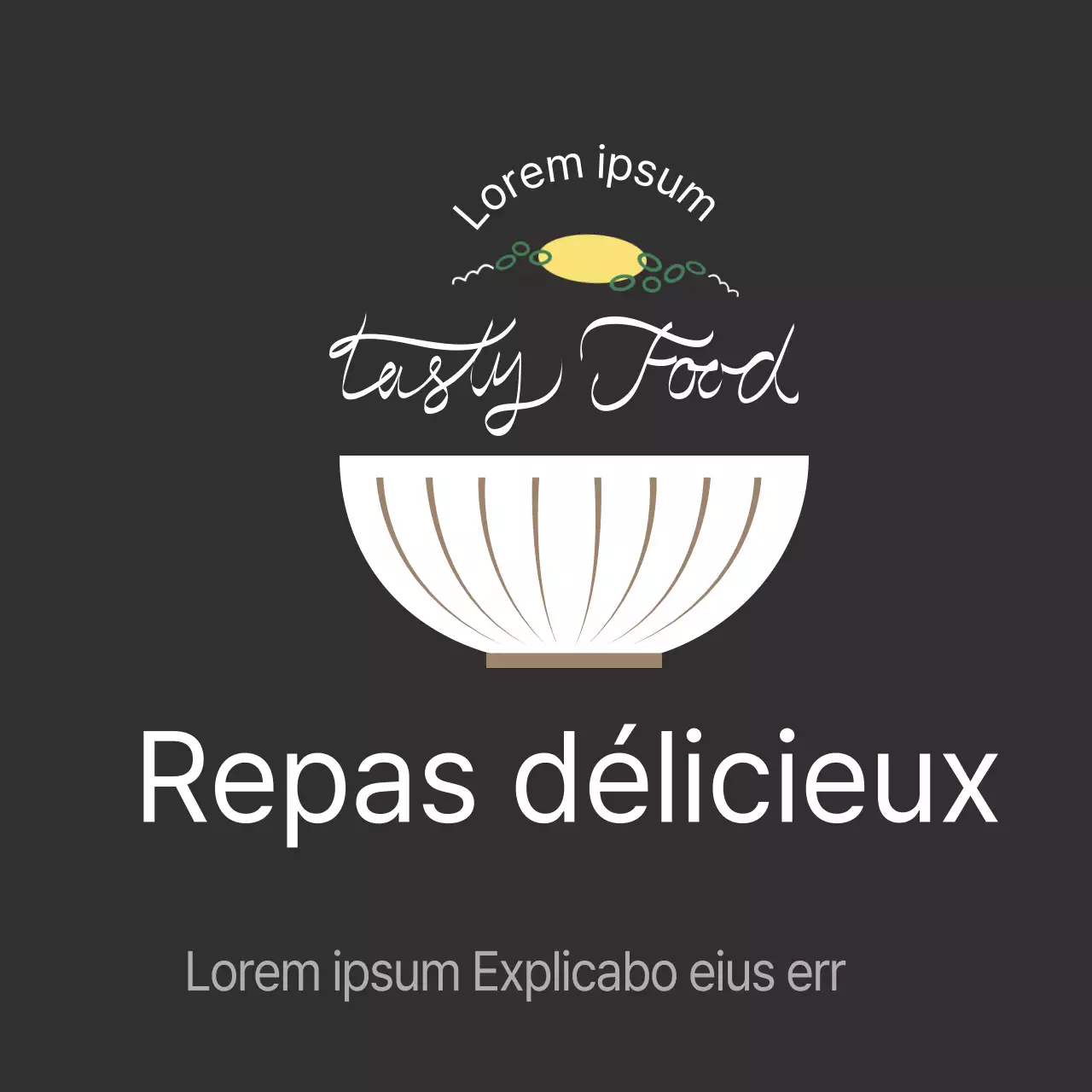 Autocollant noir pour bol de riz simple Bento