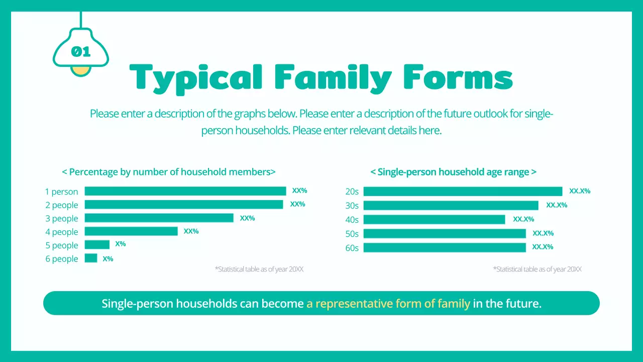 Teal Minimal Household Guide Presentation