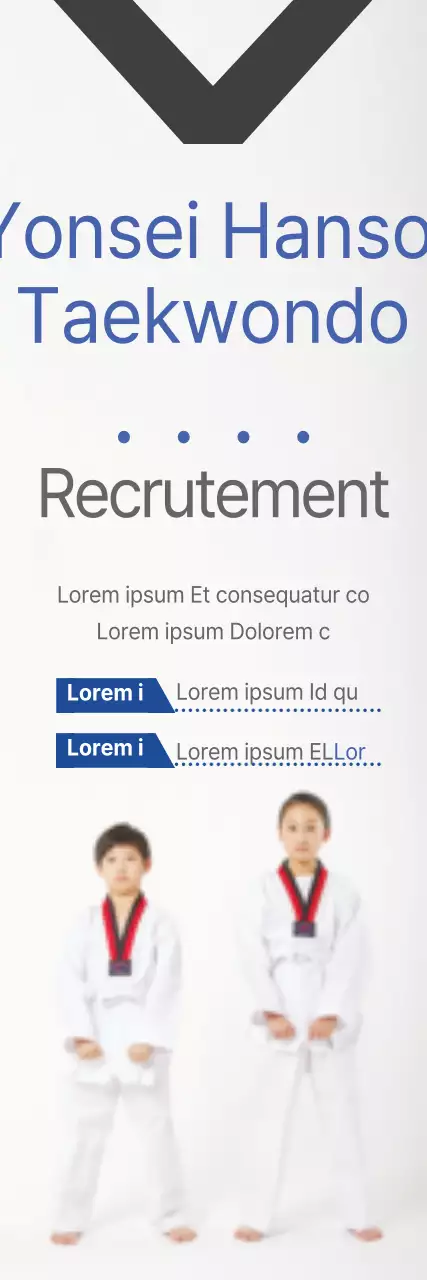 Recrutement Taekwondo