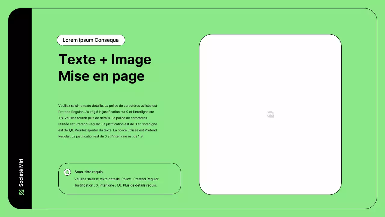 Illustration d'entreprise avec des lignes simples en vert