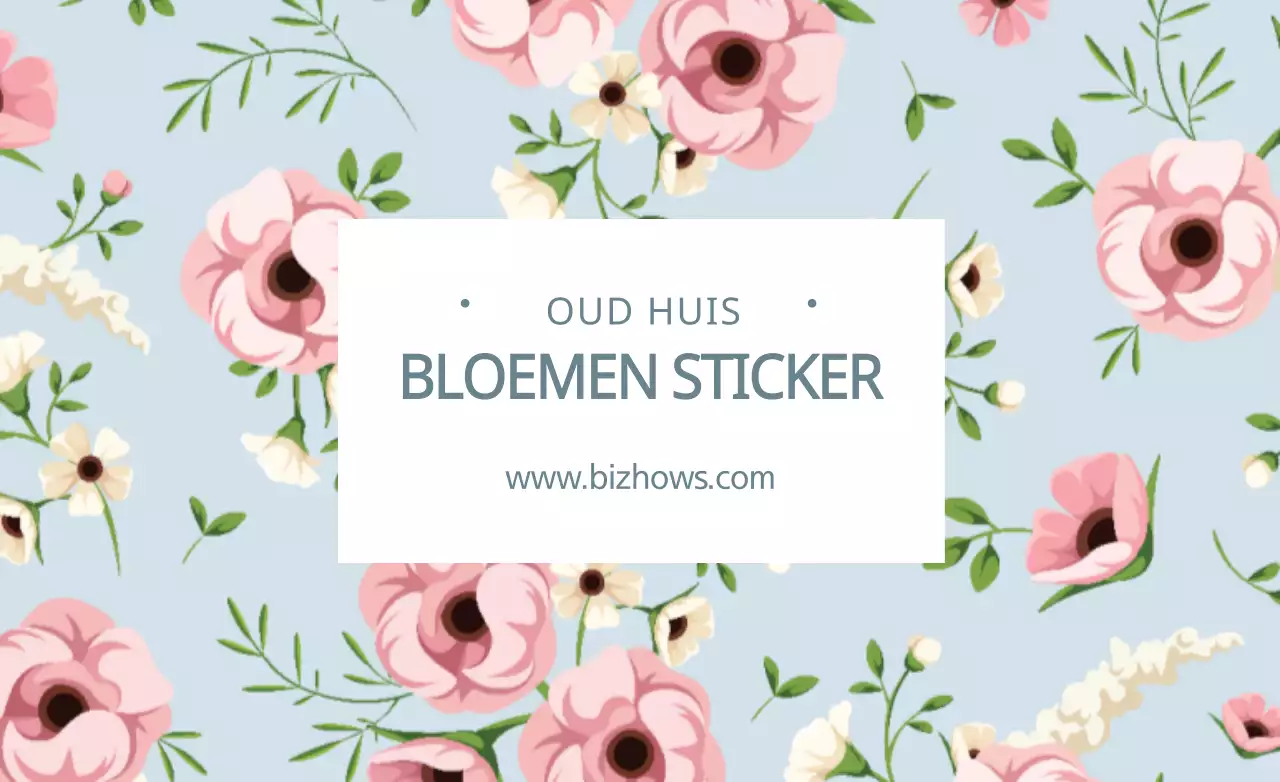 BLOEMEN STICKER