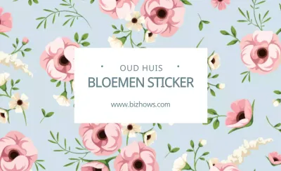 BLOEMEN STICKER