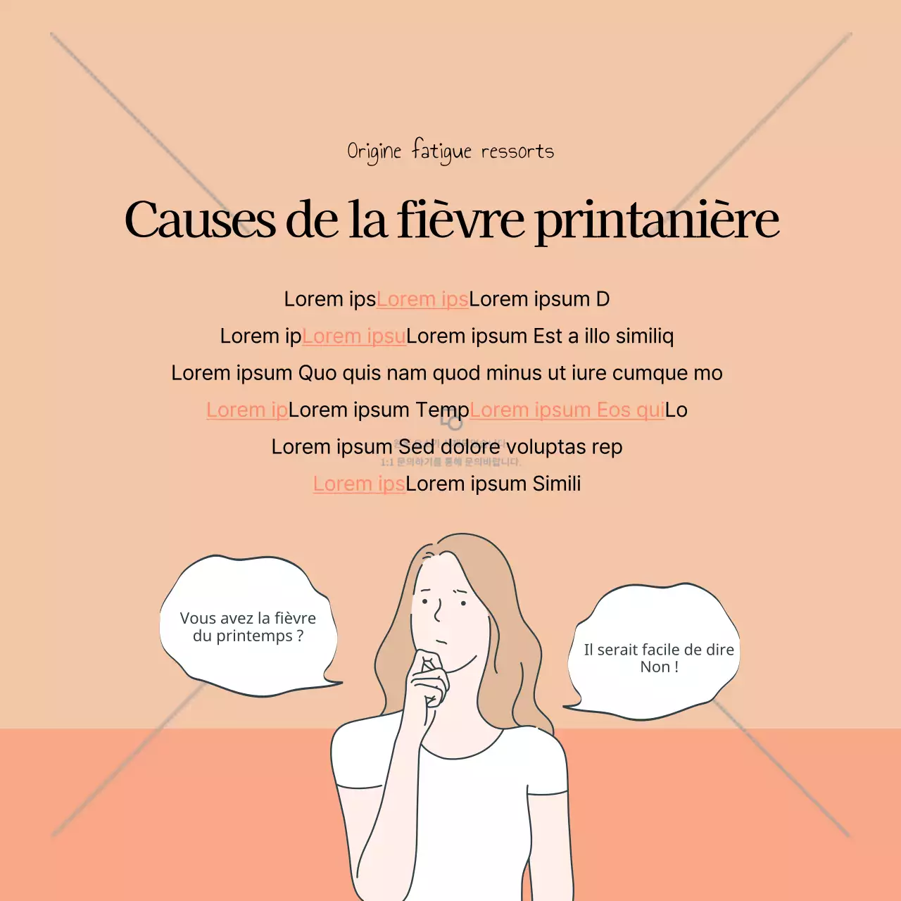 Abricot et fièvre printanière de couleur chair CardNews