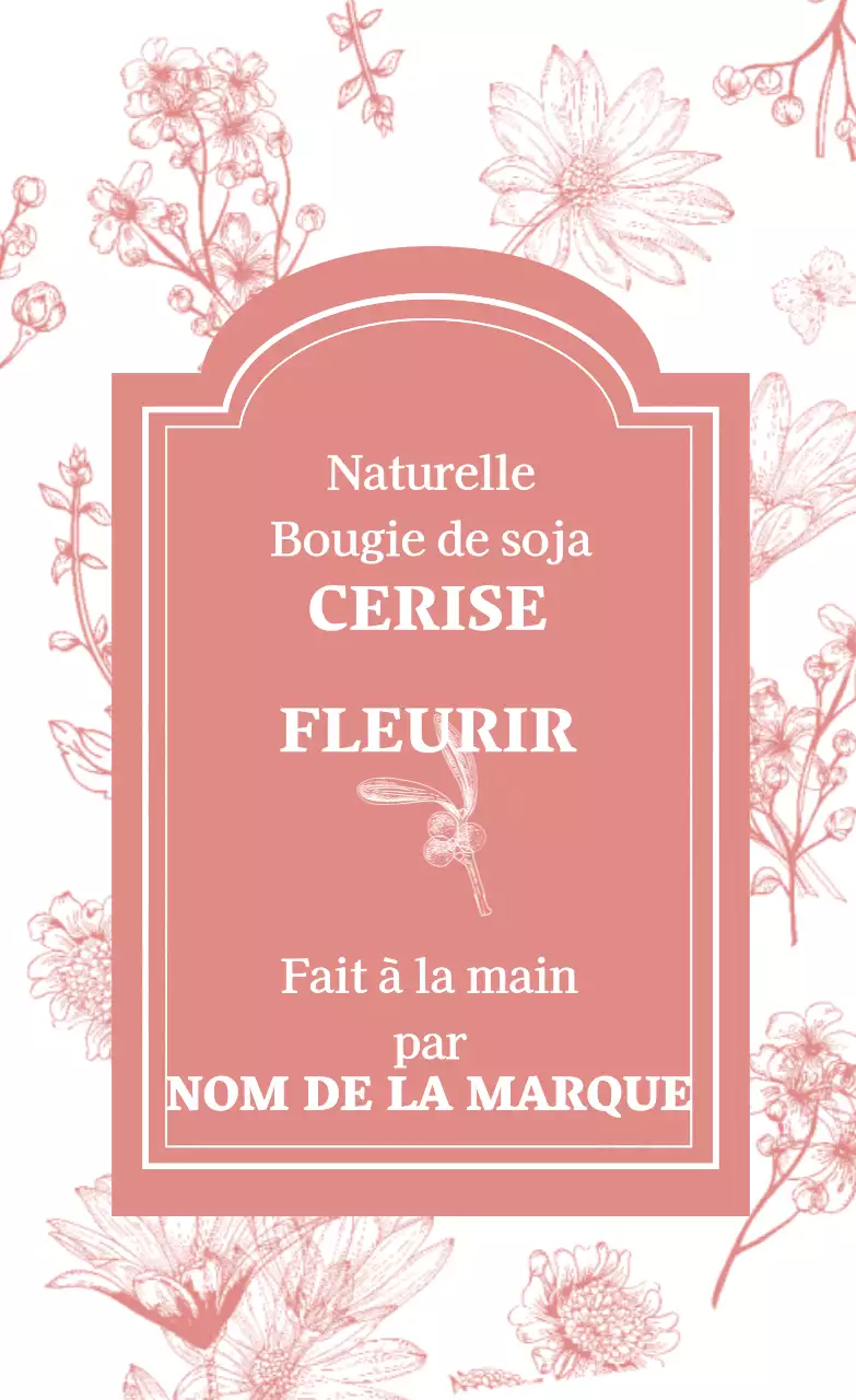 Bougie à la fleur de cerisier