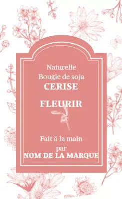 Bougie à la fleur de cerisier