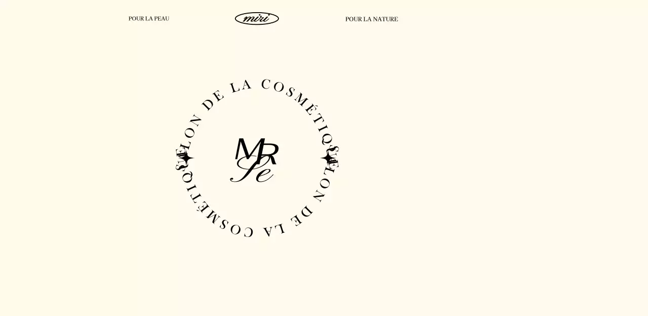 Un luxueux salon de la cosmétique en beige et noir