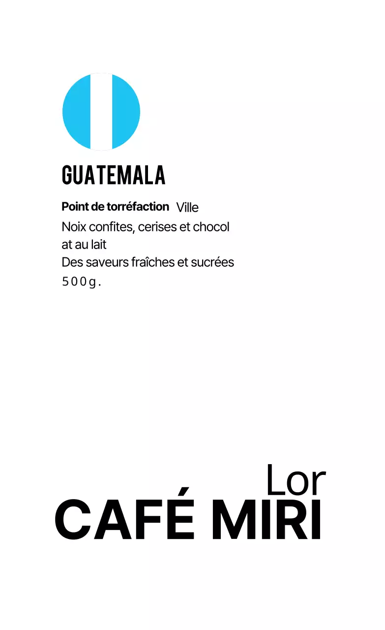 Drapeau blanc étiquette de grain de café propre