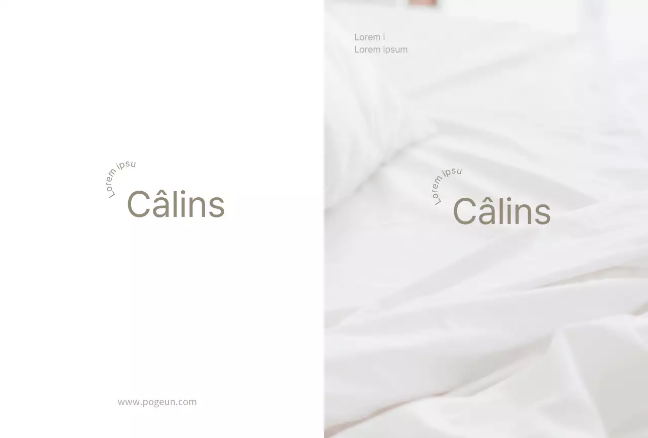 Carte postale pour la présentation d'une couette blanche simple