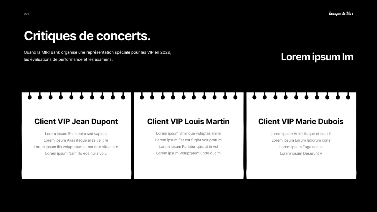 Une simple setlist de festival en noir et blanc