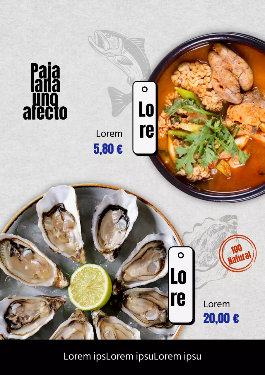 Cartel del menú limitado de invierno de concepto tradicional