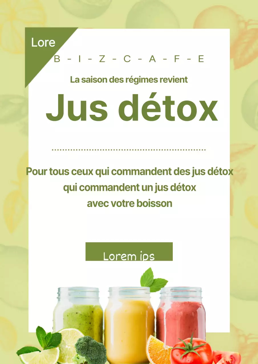 Jus de fruits détox
