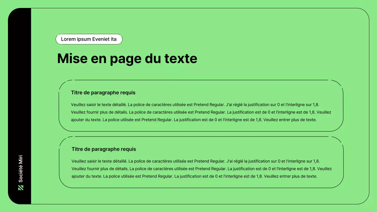 Illustration d'entreprise avec des lignes simples en vert