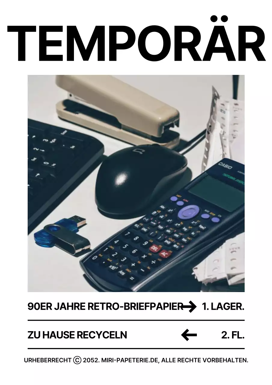 Weißes und schwarzes Briefpapier-Branding