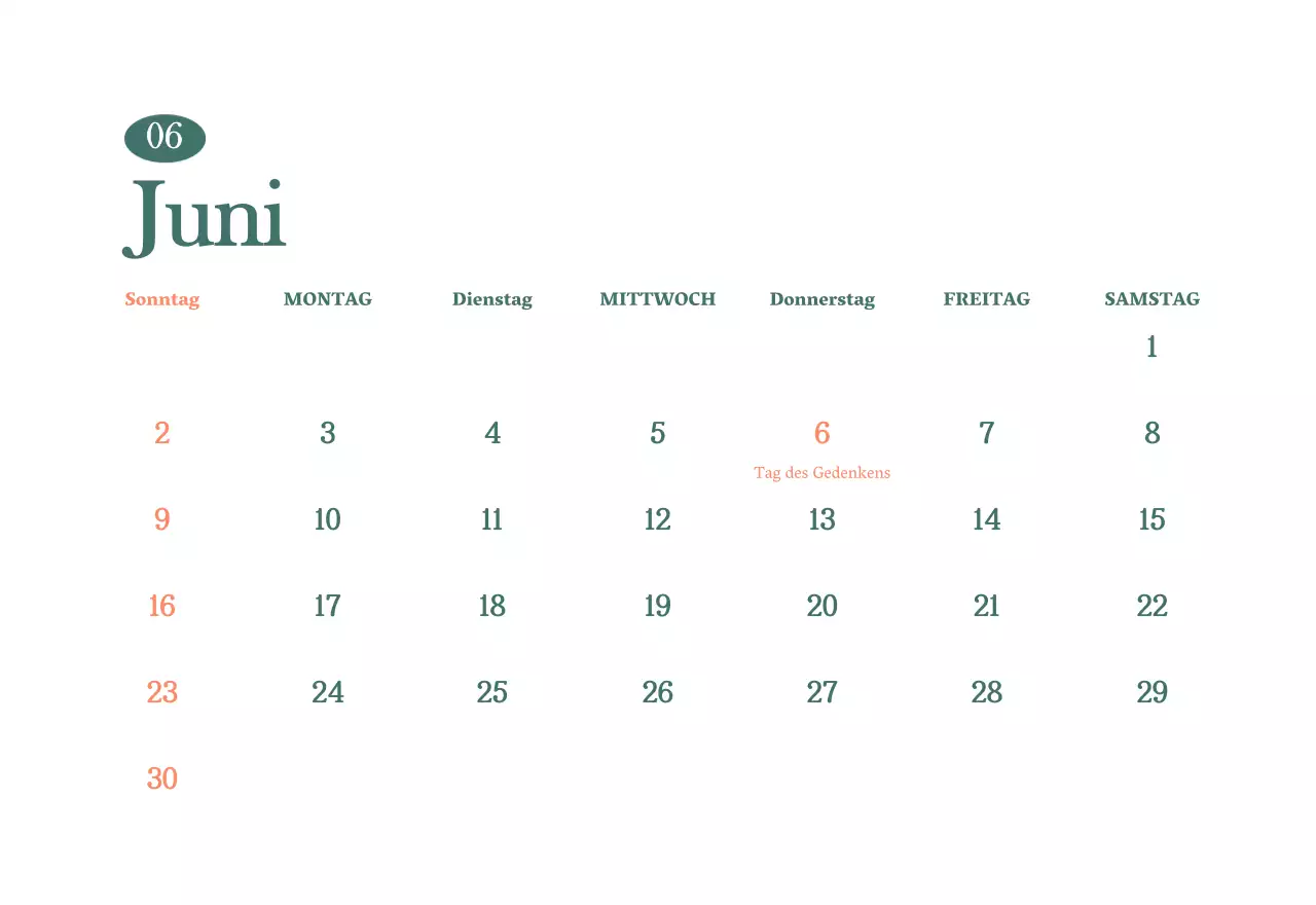 Cafe-Kalender mit Empfehlungen für das Getränk des Monats