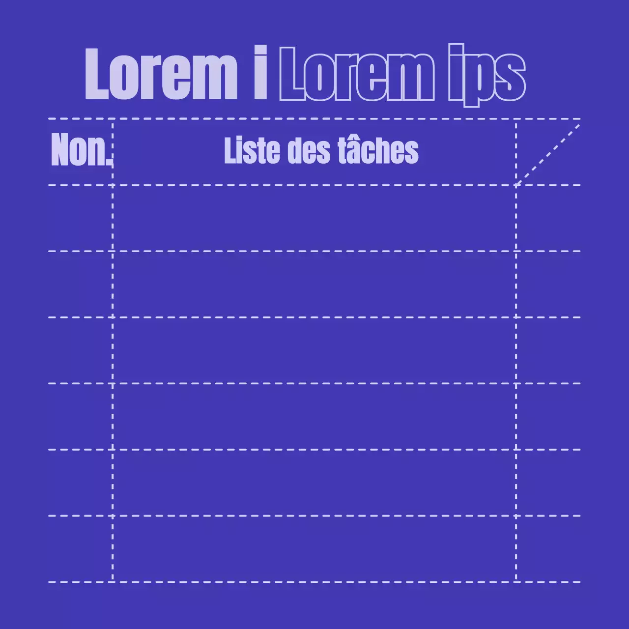 Modèle simple de concept de réception en bleu marine et mauve