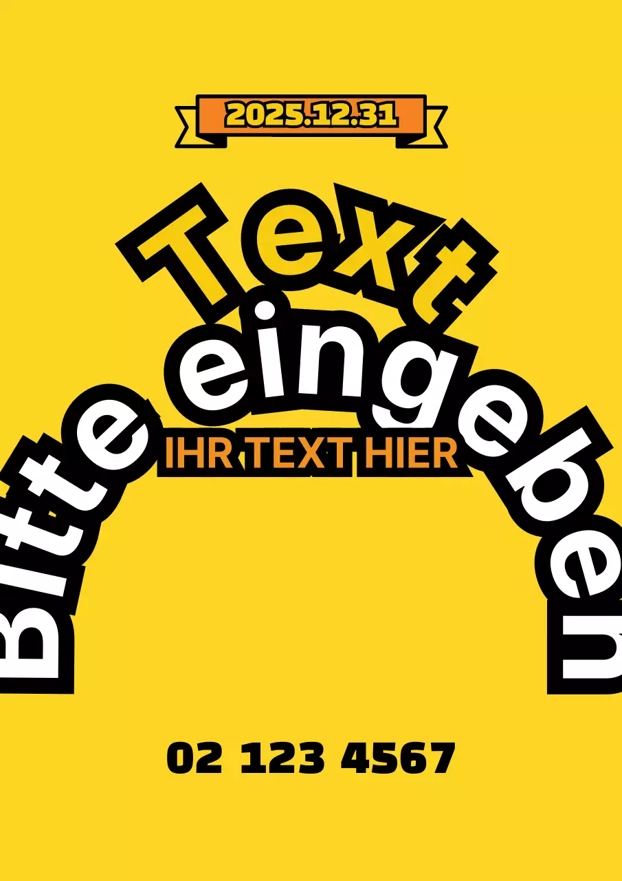 Einfaches Schaufenster mit gelber Schleife Illustration