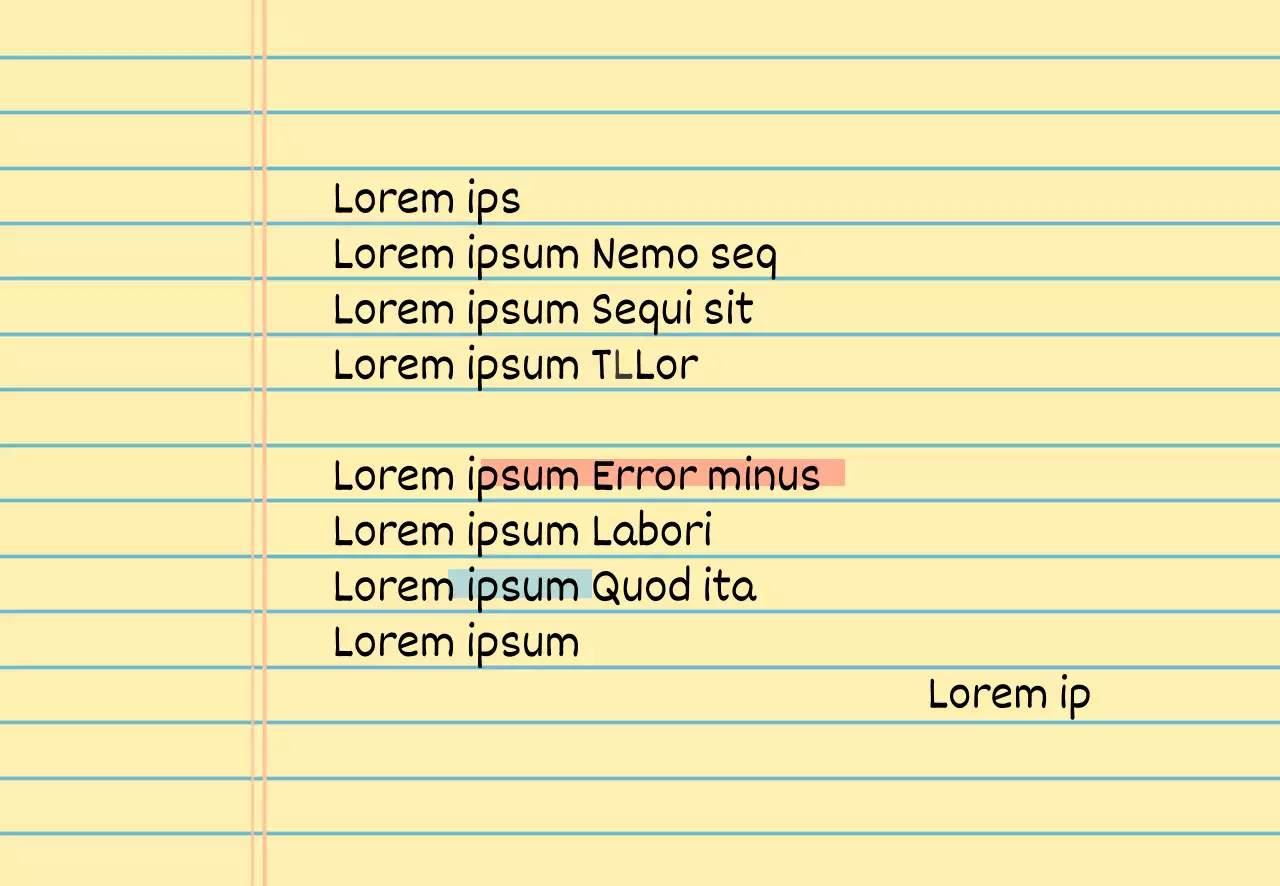 Yellow Note Simple Restaurant Review Event