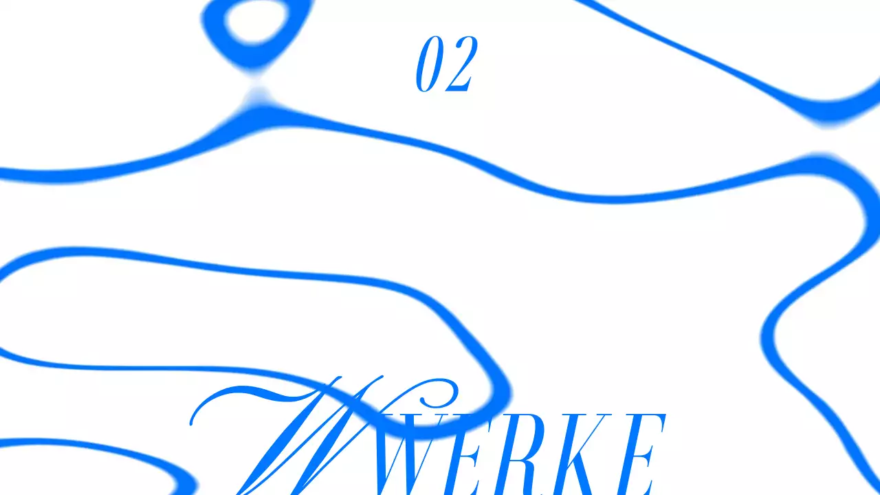 Trendiger Porträtbericht in Blau, Schwarz und Weiß