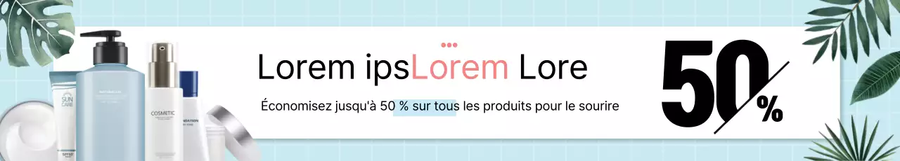 Grande vente de produits cosmétiques