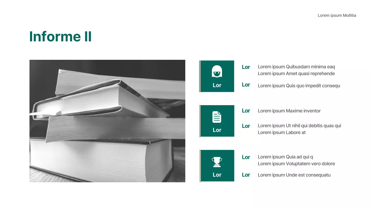 Un moderno informe de análisis de consultoría de admisiones en verde y beige