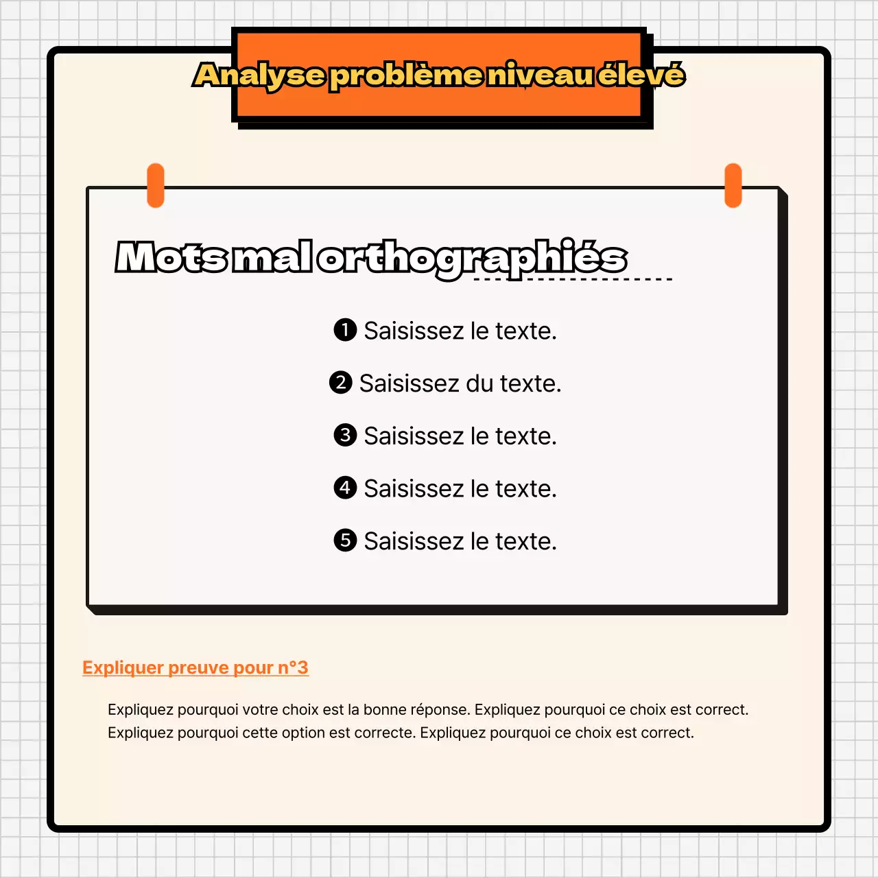 Analyse endocrinienne orange et couleur chair CardNews