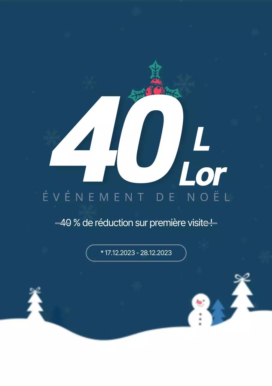 Prospectus simple des soldes d'hiver en bleu marine