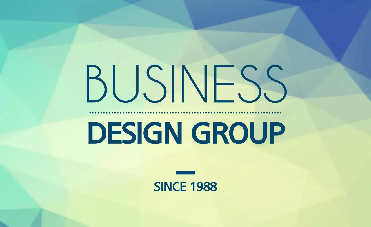 Blue Geometric Business Card Banner