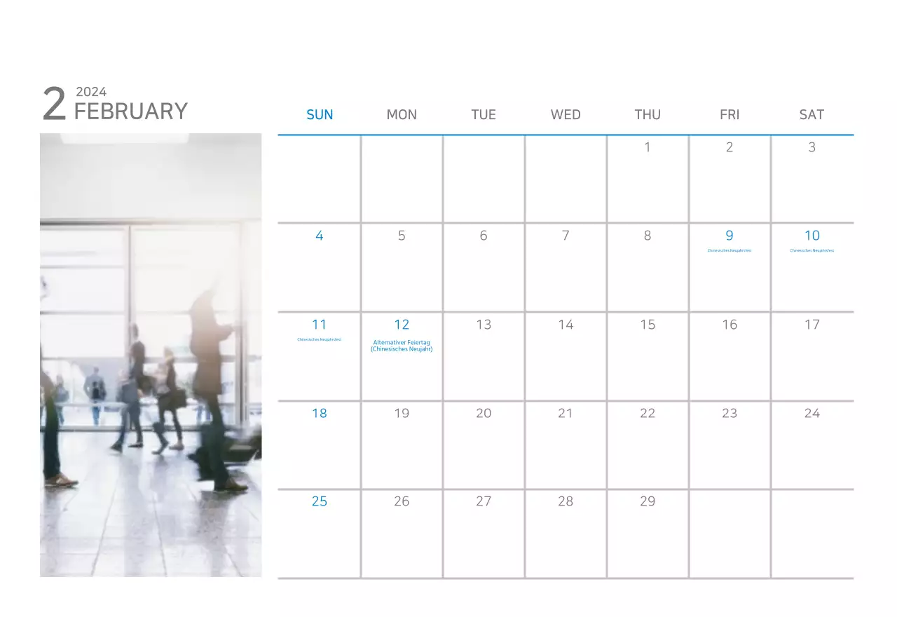 Blau Weiß Einfach Business