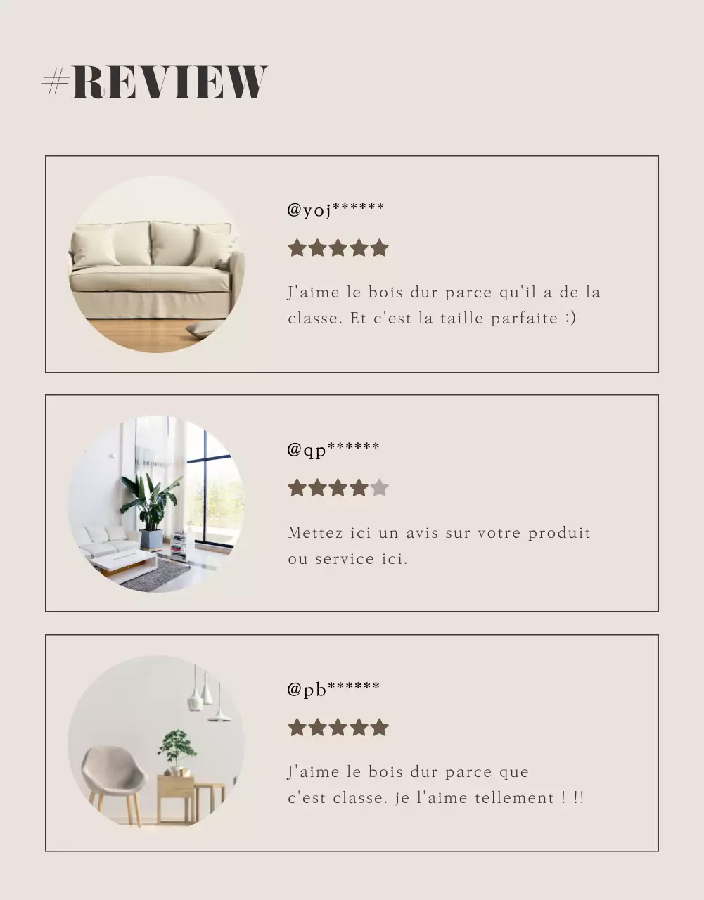 Meubles modernes dans des tons bruns chauds détails de l'événement