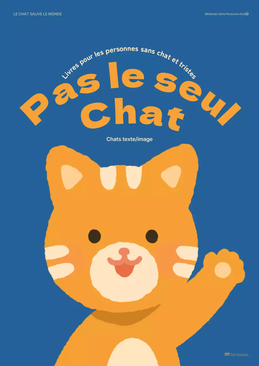 Un livre pour enfants illustré de mignons chats en bleu