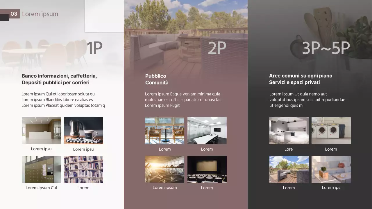 Tema dell'offerta di trasloco in marrone e grigio