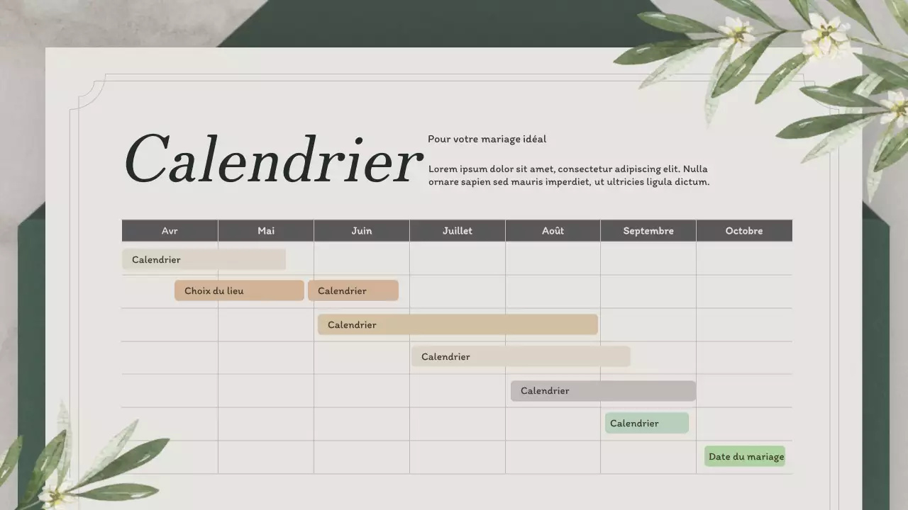L'organisation d'un mariage avec un concept d'invitation écologique