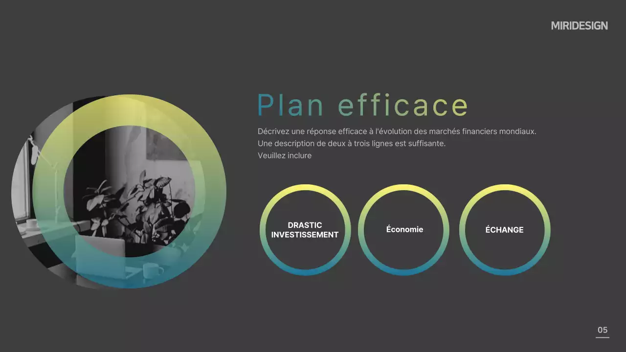 Modèle de conception d'un cercle gris