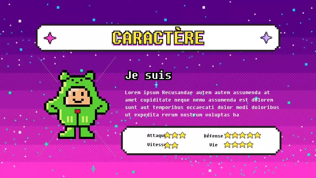 Promotion du jeu cybernétique violet et rose